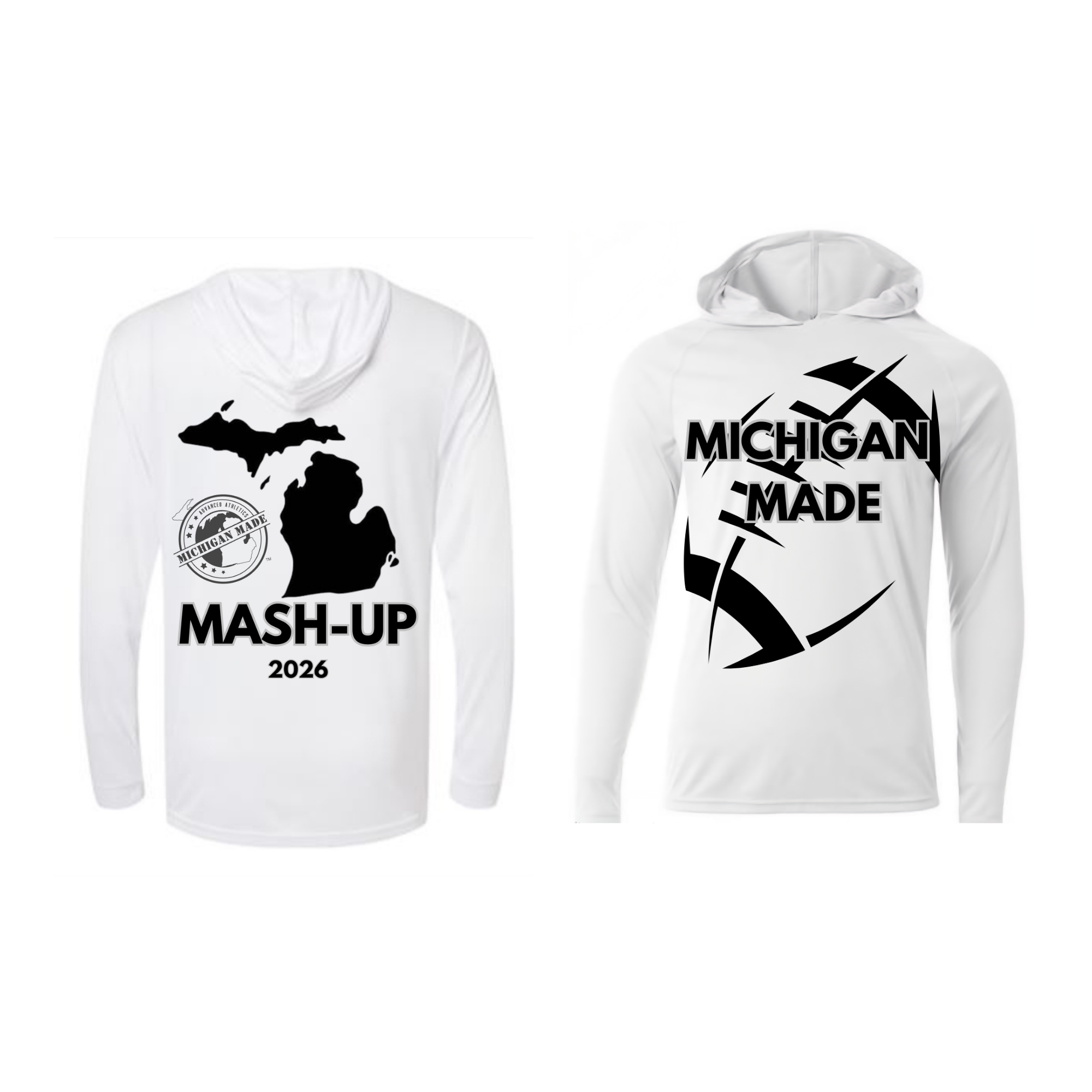 White Mash-Up Long Sleeve